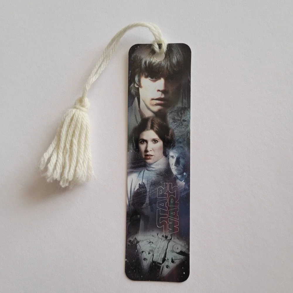 Vintage Y2K Star Wars Bookmark Millennium Falcon, Lucasfilm 00s 2002, CEBM-21288